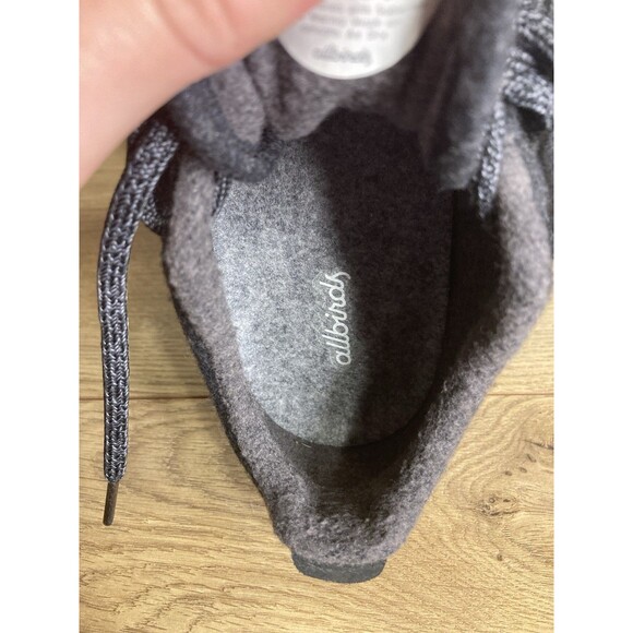 all birds W Sz 9 Shoe Charcoal Gray Wool Sneaker Lace Up Casual - Picture 7 of 7